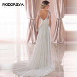 2026 New Long-Sleeved Wedding Dress Sexy Bareback White Lace Dew Wedding Dress HZ0517