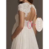 Sen's Simple Wedding Dress Sen Is A Pregnant Woman With A High-Waisted Large-Size Small Drag-Tailed White Wedding Dress HZ0517