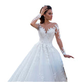 Wedding Bride 2026 New Big Tail Vintage Vintage Vintage V-Neck Long Sleeve Dress HZ0517
