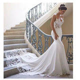 2026 New High-End French Sexy Thin White Dress Travel Photo Wedding Dress Sling Slings Fish Tail Ass HZ0517