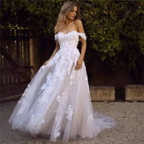 Wedding Dress 2026 Female Lace Dew Sweetheart Side-To-Shoulder Princess Bridal Party Shoulder Wedding Dress Spring HZ0517