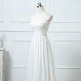 Wish Temperament Wedding Dress With A Long And Thin Simple Wedding Dress HZ0517