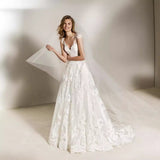 Simple Lace V Lord Wedding Dress 2026 New Thin A Swollen Bridal Wedding Dress Fairy Sen HZ0517