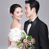The New Bride's Wedding 2026 New Bride's Wedding Shoulder Size Pregnant Woman's Main Wedding Dress Shot French Light Wedding Dress HZ0517