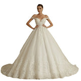 Bride A Word Shoulder Main Wedding Dress 2026 New Slimming Wedding Evening Dress Wedding Photography Travel Photography Yarn HZ0517