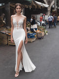 Export Annual Meeting Presided Over The Opening Of The Evening Dress Banquet Red Carpet Fairy Fishtail Dress Dress Lawn Wedding Dress HZ0517