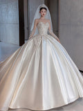 Sing Noodle Wedding Dress 2026 New Bridal Small Master Yarn French Retro Bra High-Grade White Yarn HZ0517