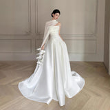 French High-End Light Wedding Dress 2026 New Bridal Sen Family Super Fairy Denoodle Temperament Go Out Yarn Welcome Dress Dress Dress HZ0517