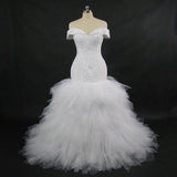 Real Shooting Crystal Mermaid Wedding 2026 New Slim Shoulder Thin Fish Tail Supply HZ0517