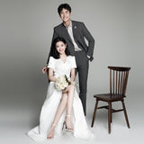 Sing Noodle Light Wedding Dress 2026 New French Simple Long Temperament Bride Travel White Dress Woman HZ0517