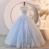 High-End Ice Blue Bridal Wedding Dress 2026 New Thin White Plain Plain Yarn Dress Female HZ0517