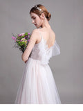 French High-End Light Wedding Dress Bride Simple Main Yarn Welcome Go Out Yarn White Dress Dress Showing Thin Fairy Spirit HZ0517