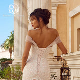 Fairy Tulle Wedding Dress Mermaid Wedding Dress Sexy Sweet Heart Out Shoulder With Sexy Bareback Dress Dress HZ0517