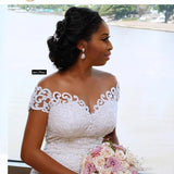 2026 Spring New African Mermaid Wedding Shoulder Lace Lace Size Fashion Travel Photo Wedding Dress HZ0517
