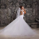 Fishtail Bridal Wedding Slings Sexy Slime Body 2026 Tug Party Ball Dress V-Neck HZ0517