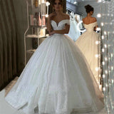 One-Word Shoulder Wedding Dress 2026 New Temperament Bride Starry Sky Small Tailings Dream Repair Wedding Dress Summer HZ0517