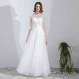 French Wedding Dress 2025 New Bride Wedding With Simple Light Wedding Dress Family Travel Film Thin Out Yarn HZ0517