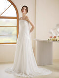 New French Yarn Yarn Shaft Skinny Simple Sweet Wind Bridal Light Yarn Outdoor Lawn Wedding Dress HZ0517