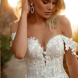 New Women's Wedding Dress 2026 Spring New Sexy Lace Open Evening Dress HZ0517