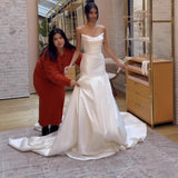 Simplicity Of The New Bridal Simple French Small Bosom Boobs Sen System Door Yarn Senior Welcome HZ0517