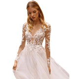 New Wedding Lace Long-Sleeved Banquet Evening Dress Ebay Lace Wedding Dress Water Lace HZ0517