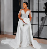 2026 Wedding Dress Sexy Suspension V-Neck Dress Wedding Dress Evening Dress HZ0517