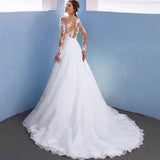 Wedding Dress 2026 New Women's Dress Wish Dunhuang Lace Deep V Long Sleeve Dress Dress HZ0517