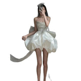 French Sweet Little Dress With Chest And Vertewn Short Pony Birthday Wedding Banquet Engagement Senior Sense Dress HZ0517