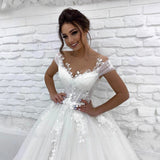 One-Word Shoulder Wedding Dress Mori 2026 New Bride Simple V-Neck Body-Through-Completive Tour Small Tail Soft Yarn HZ0517