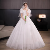 Wedding Dress 2026 New Bridal Yarn Small Simple French Light Main Yarn High-Quality Bubble Bubble Sleeve HZ0517