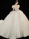 Wedding Dress 2026 New Bridal Yarn Drag Tail Small Son Mori High-End Large-Size French Light Yarn HZ0517