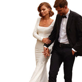 Wedding Dress 2026 New Show Fish Tail Long Sleeve Big-Sleeved Big-Sleeved Trend Wedding Dress HZ0517
