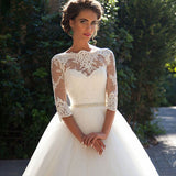 Korean Version Of The Thin Court Wedding Dress 2026 Spring New Round Lace Travel Wedding Dress HZ0517