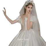 The Dingy Main Wedding Dress 2026 New Bridal Court Retro High-End Luxury Temperament Small Wedding Dress Big Tail Girl HZ0517