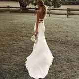 French Sling Light Wedding Dress 2026 New Bare Back Dress Bridal Textured Yarn Yarn Small Tail Summer HZ0517