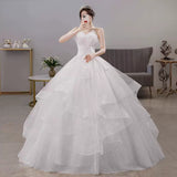 Main Wedding Dress 2025 New Bridal Bosom Champagne French High-End Sense Simple Retro Yarn Light HZ0517