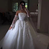 French Light Wedding Dress 2026 New Bridal Sibreast Yarn Yarn High-End Go Out Yarn Tail Dress HZ0517