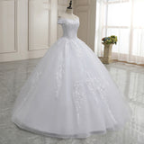 2026 New One-Word Shoulder White Collar Fishtail Thin French Court Style Long Sleeve Small Mid-Rise Wedding Dress HZ0517
