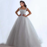 Summer Light Wedding Princess Style Wedding Dress Sling Sexy White Folded Lace Bareback Sexy Bridal Party HZ0517