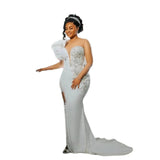 2026 New Wedding Dress Bride Wedding V Mermaid Lace Ball Evening Dress HZ0517