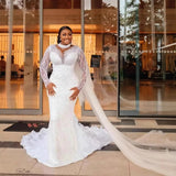White Wedding Dress 2026 New Elegant Long-Sleeved Dress Dress Dress Dress Dress Dress Dress Dress Dress For Wedding Dress Dress Dress HZ0517