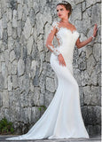 Light Yarn Wedding Dress 2026 New Bridal Round-Neck Waist Court Dream Slim Tug-Tail Wedding Dress HZ0517