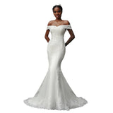 New Wedding Dress 2026 African Mermaid Shoulder Series Back Strap Repair Wedding Live HZ0517