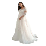 New One-Word Shoulder Wedding Dress High Waist-High Body-High-Swearing Temperament Tidal Bridal Dress HZ0517