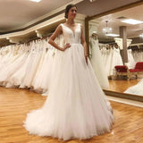 Wedding Wish New Wedding Evening Dress Sexy V-Neck A Font 2026 HZ0517