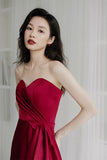 2026 New Simple Skinny Thrying Face Brawn Fishtail Bride Toast Evening Dress Back Door HZ0517