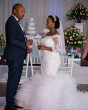 Wedding Dress 2026 Spring New Bridal Lace Long-Sleeved Fishtail Thin Main Wedding Dress HZ0517