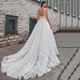 Bridal Wedding Dress White Sexy Sling Stripe -2026 Elegant Super Fairy Temperament Tail Wedding Dress HZ0517