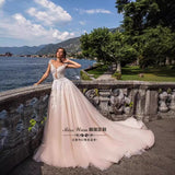 Wedding White Deep V Sexy Bride Banquet Tour 2026 New Fashion Atmosphere Self-Making HZ0517