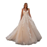 Wedding Long Tail Ceremony Lace Retro Sling Sen Lace Tuxedo Backs Up Thin Bride Long Dress Summer HZ0517
